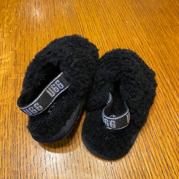 Uggs Baby Black Slides - Picture 4 of 6